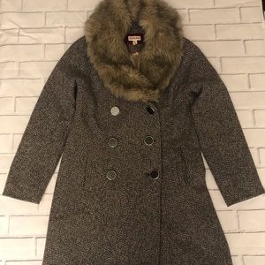 Merona Wool Coat (Size M) Multi Color Tweed